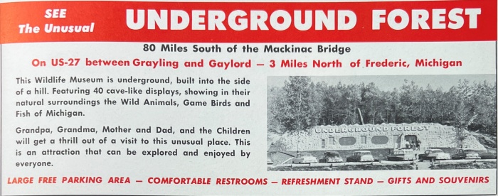 Underground Forest - Old Ad From 1959 Playtime Guidebook (newer photo)